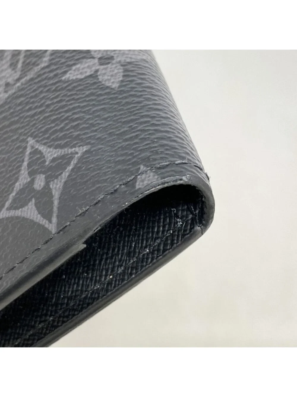 Louis Vuitton Wallet Monogram Eclipse Portefeuille Brazza Black